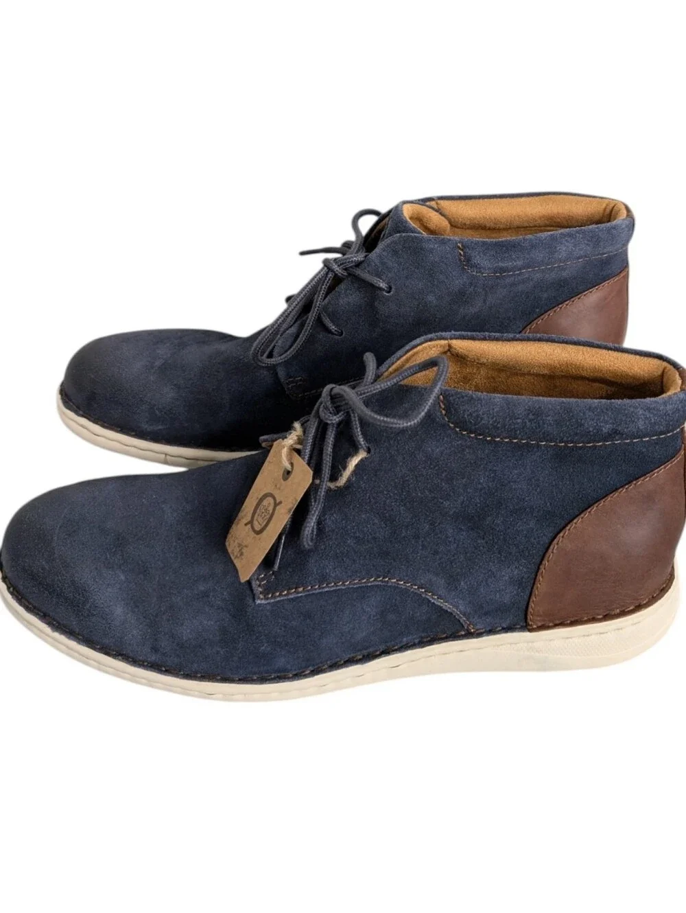 NEW....Born Men's Theo Navy Chukka Boots ...Size 11.5